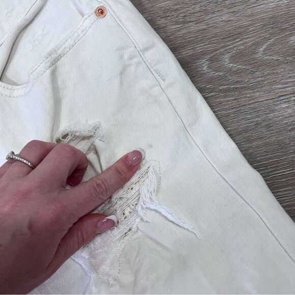 Free people Lacey stilt cream distressed jeans ankle - Picture 5 of 9